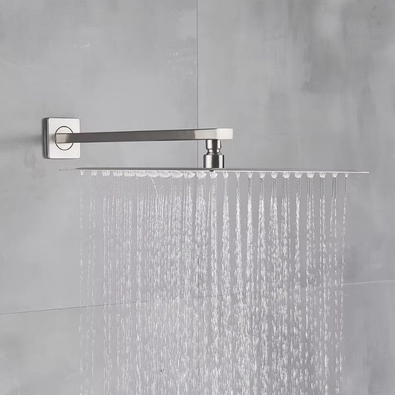 Chuveiro Elétrico Quadrado Aço Inoxidável Alta Pressão 2