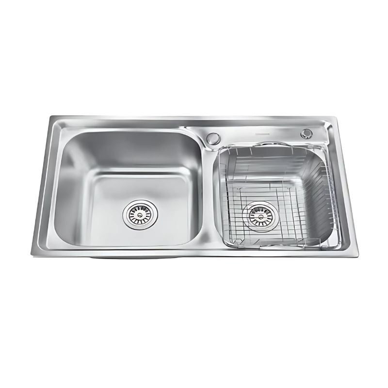 Cuba Dupla para Cozinha Gourmet Aço Inox C/Acessórios 78x43 2