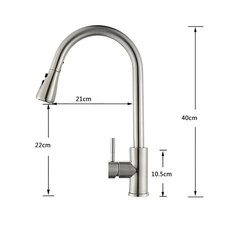 Torneira para Cozinha Escovada Monocomando 360° Sync 6