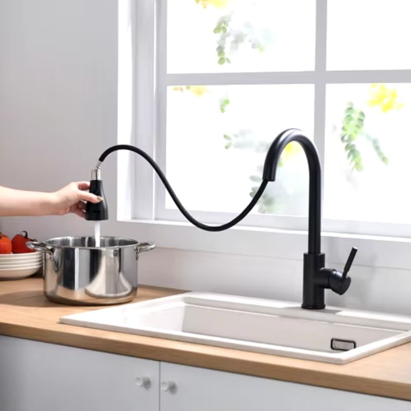 Torneira para Cozinha Escovada Monocomando 360° Sync 73