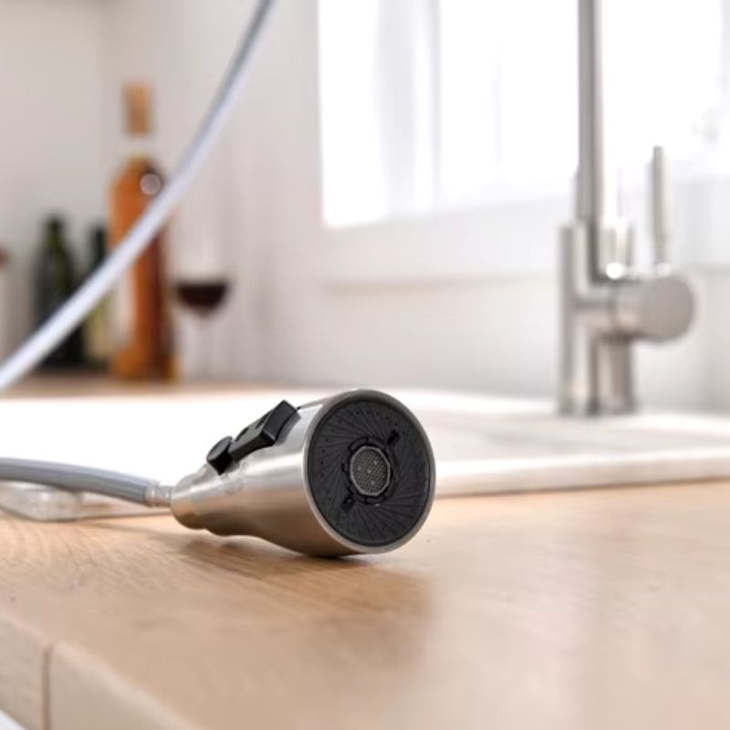 Torneira para Cozinha Escovada Monocomando 360° Sync 75