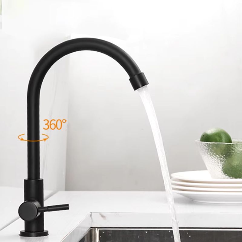 Torneira para Cozinha Misturador Monocomando Alta Preta Fosca 4