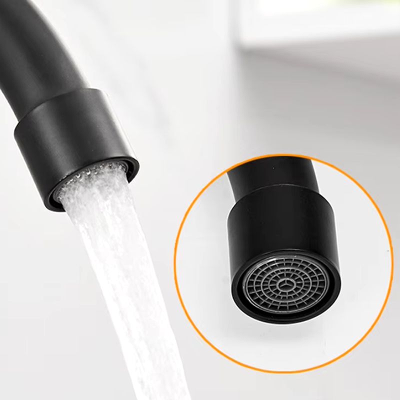 Torneira para Cozinha Misturador Monocomando Alta Preta Fosca 5