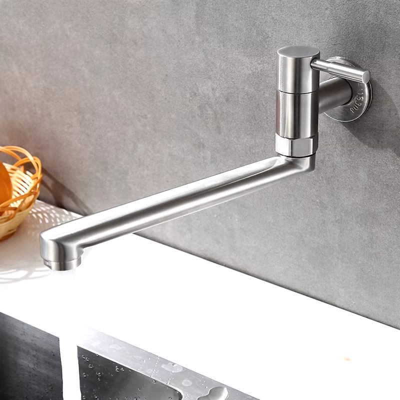 Torneira para Cozinha de Parede Comprida Aço Inox 304